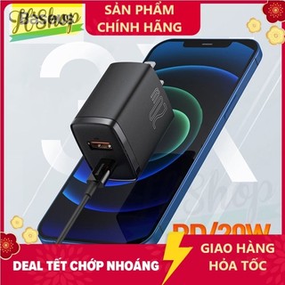 Củ sạc nhanh Baseus Compact Quick Charger PD 20W 2 cổng nhỏ gọn