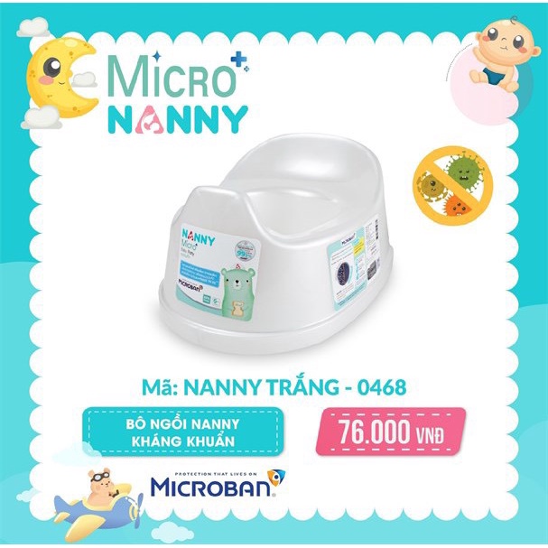 Bô ngồi vệ sinh cho bé kháng khuẩn Nanny Thái Lan - 0468 - Minakhosimevabe
