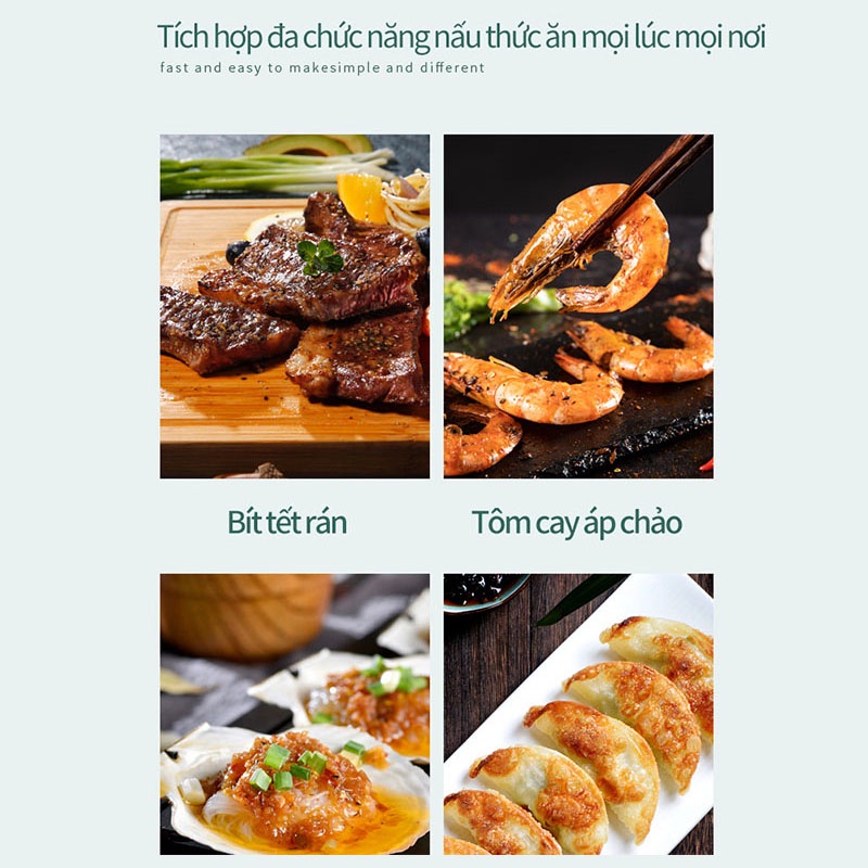Máy nướng bánh mì sandwich DAHO, máy làm bánh mì ăn sáng tiện lợi cho gia đình