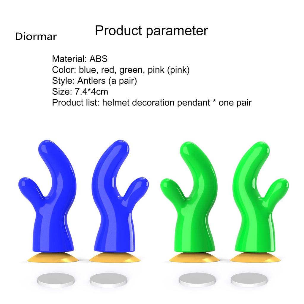 1 Cặp Phụ Kiện Trang Trí Mũ Bảo Hiểm Hình Sừng Hươu Bằng abs Chống Rơi Thông Dụng