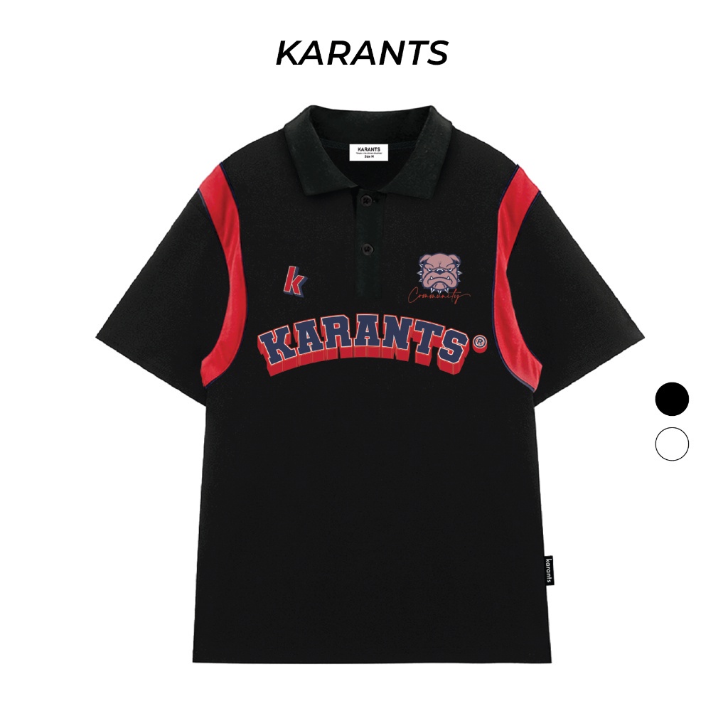 Áo Polo nam nữ Local Brand Karants Streetwear Basketball - áo polo form rộng tay lỡ Oversize - KR56