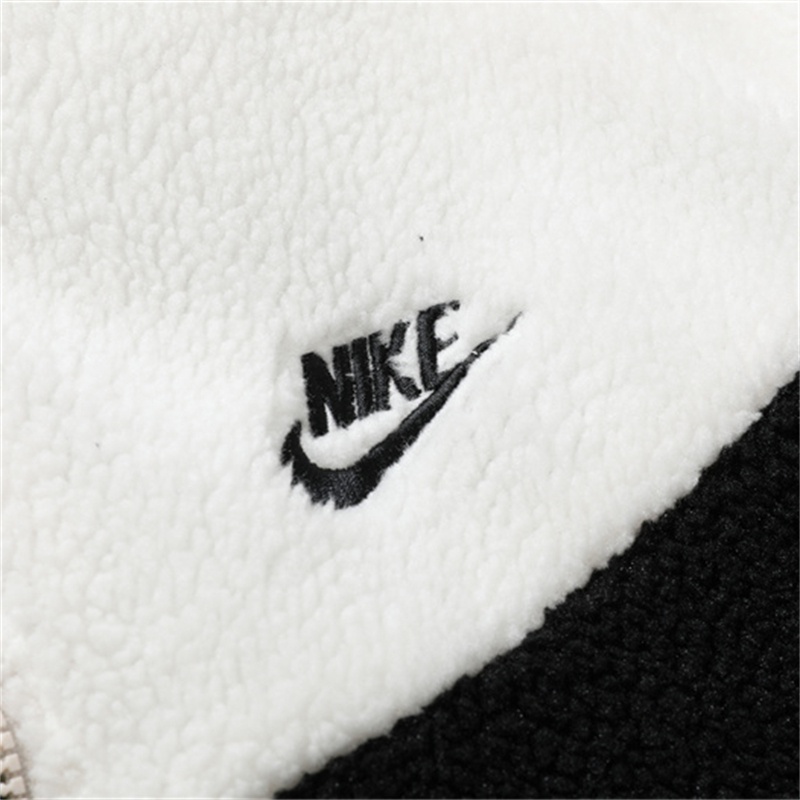 Áo Khoác cotton Hai Mặt Có Mũ Trùm Đầu Thêu logo Nke Chính Hãng Dành Cho Cặp Đôi