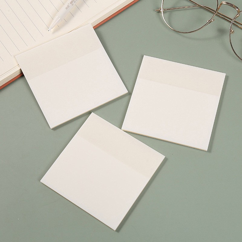 Bộ 50 Giấy note Trong Suốt Chống Thấm Nước Phong Cách Hàn Quốc