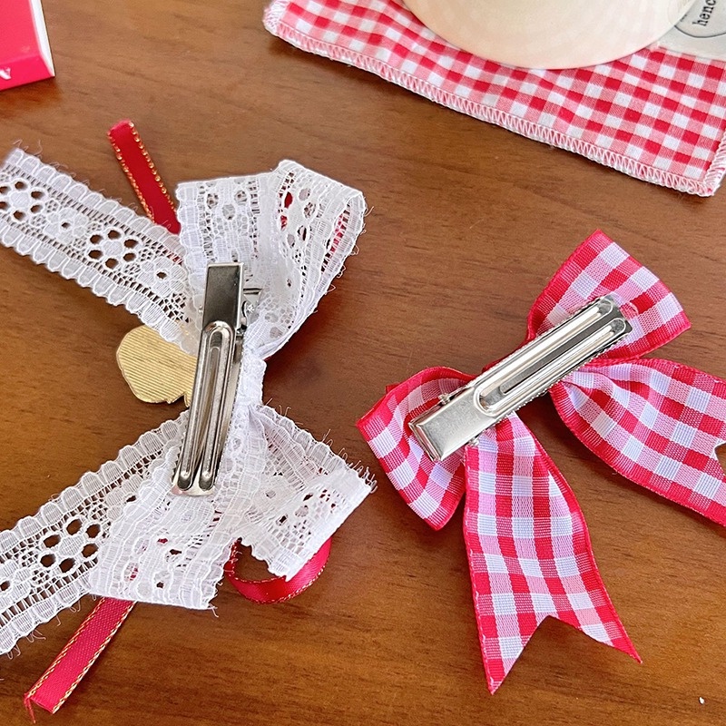 Kẹp Tóc Hình Nơ Ruy Băng Xinh Xắn Cho Nữ
