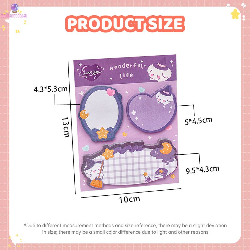 Miu🔮Set 3 món Giấy Note Wonderful Life nhiều mẫu dễ thương, giấy ghi chú