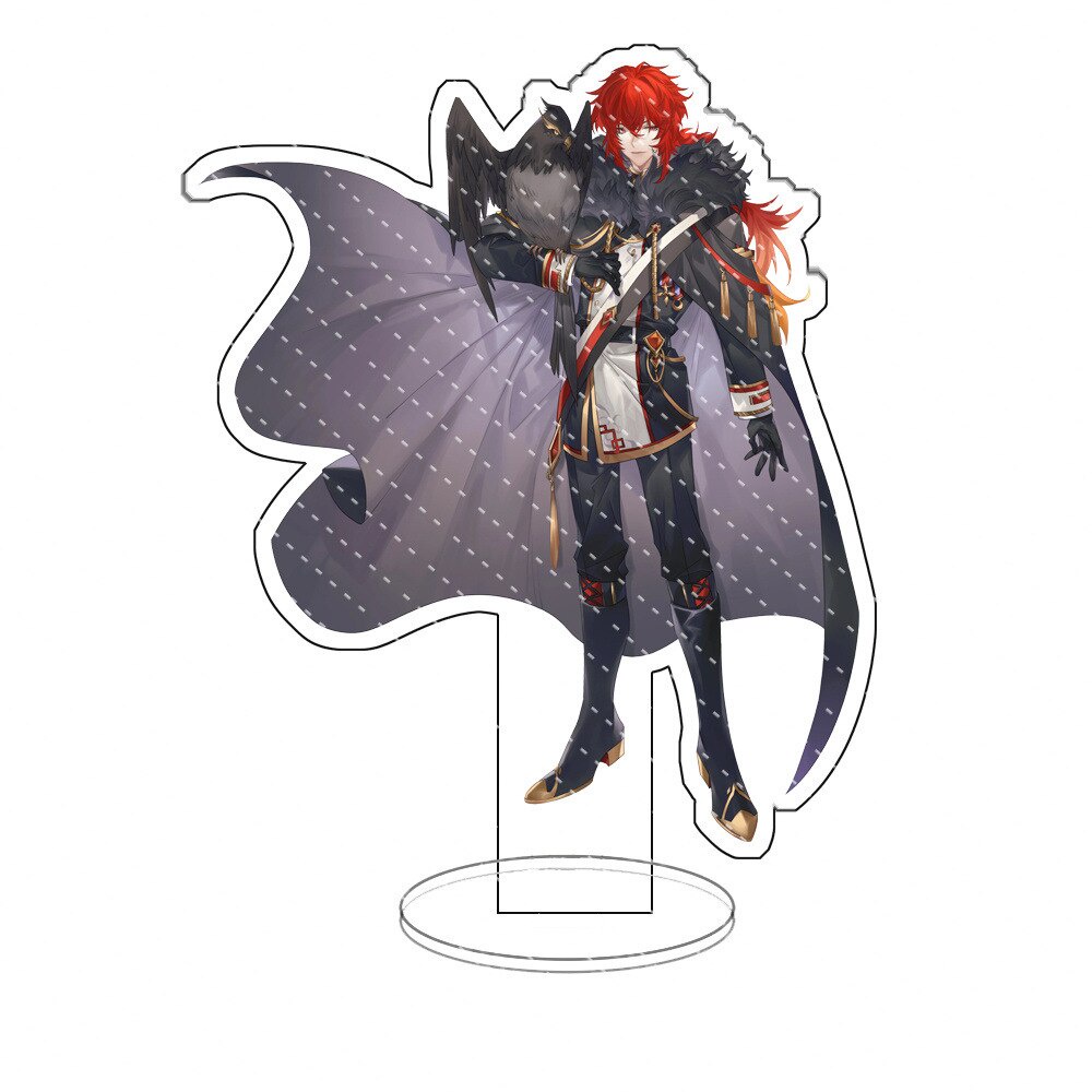 Mô hình Standee Anime Game Geshin Impact Figures Zhongli Xiao Wanderer Alhaitham tượng acrylic chibi mô hình trưng bày 1