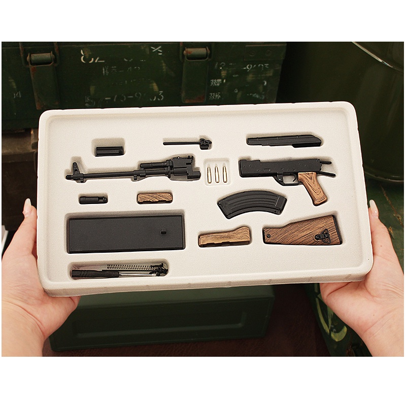 Xả hàng mô hình đồ chơi mini ak b41 47 tỷ lệ 1/3 csgo pubg free fire gtav - tunghondaGamer tặng kèm xe