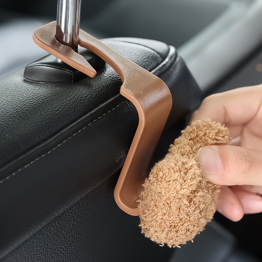 Móc Treo Đồ Đa Năng Hình Gấu Hoạt Hình Sáng Tạo Dễ Thương Gắn Ghế Sau Xe Hơi
