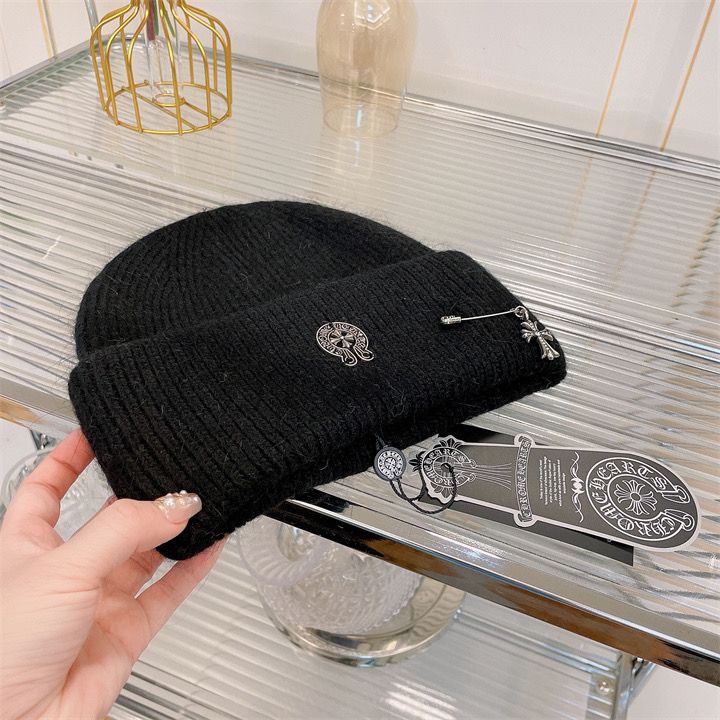 Mũ Len Phối Lông Thỏ Phong Cách punk Thời Trang Cao Cấp