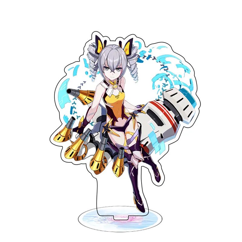 Mô hình Standee Honkai Impact 3 Kiana Standing Raiden Mei Yae Sakura Phụ kiện trang trí để bàn góc học tập