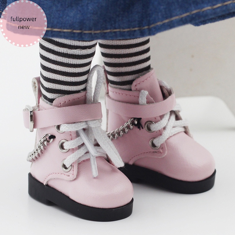Giày Thể Thao mini Bằng pu Cao Cấp Cho Búp Bê american paola reina Tỉ Lệ 1 / 6