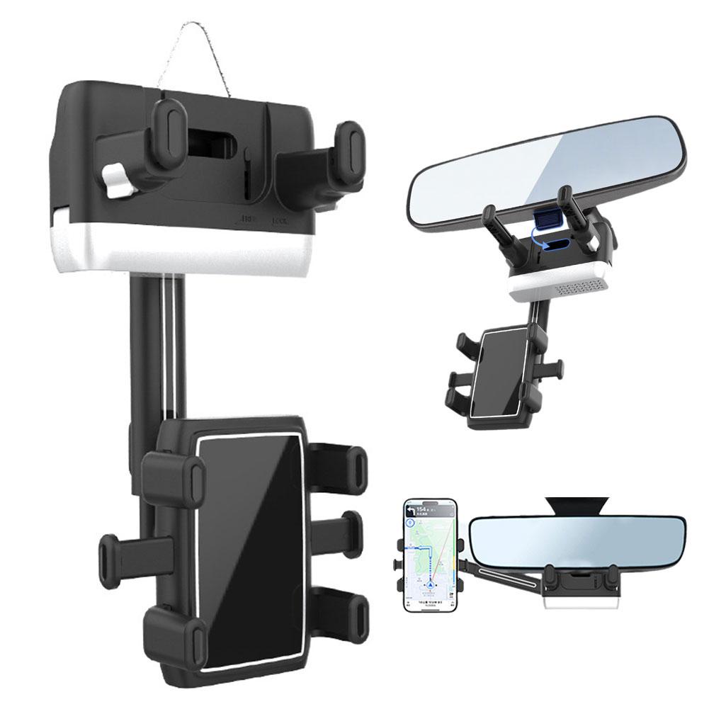 Giá Đỡ Điện Thoại / gps / Gương Chiếu Hậu Xoay Được Thông Dụng Cho Xe Hơi y7p4