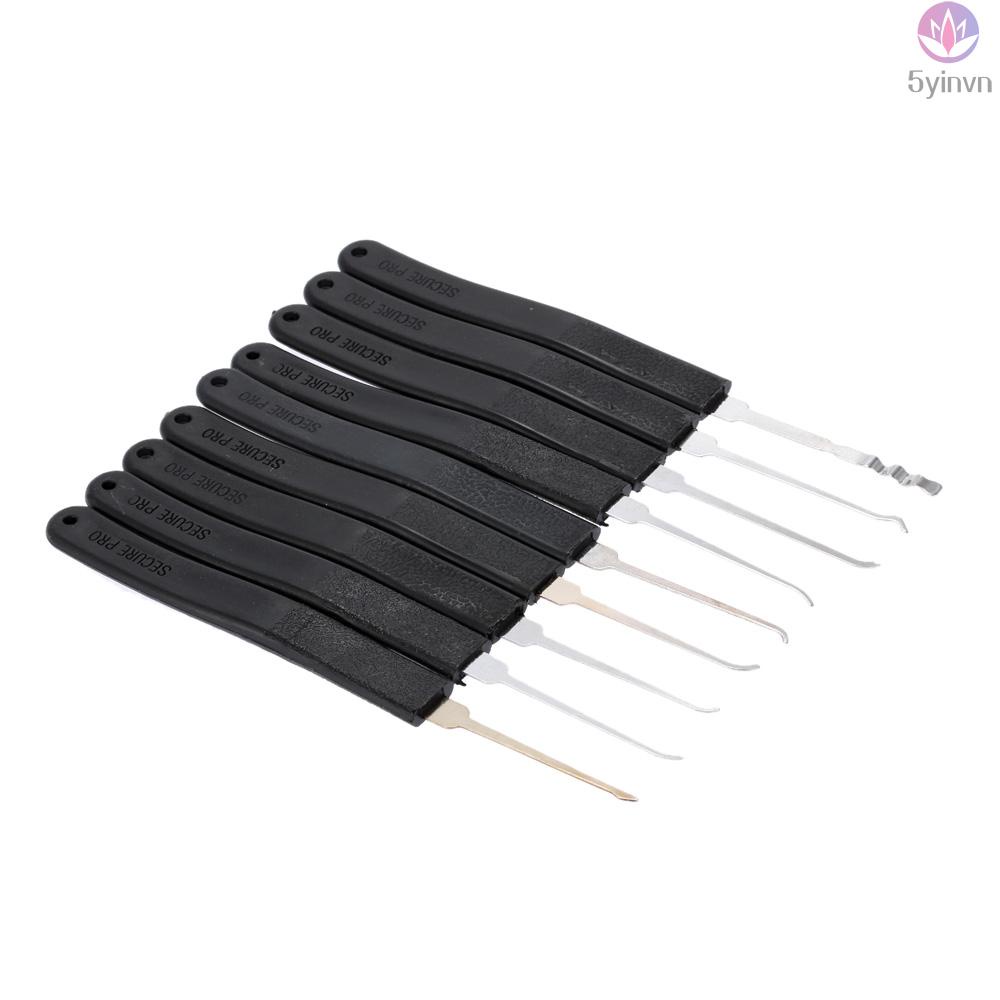 Unlock Doors like a Pro with 9pcs Lock Opener Tool Set - Essential for Locksmiths!