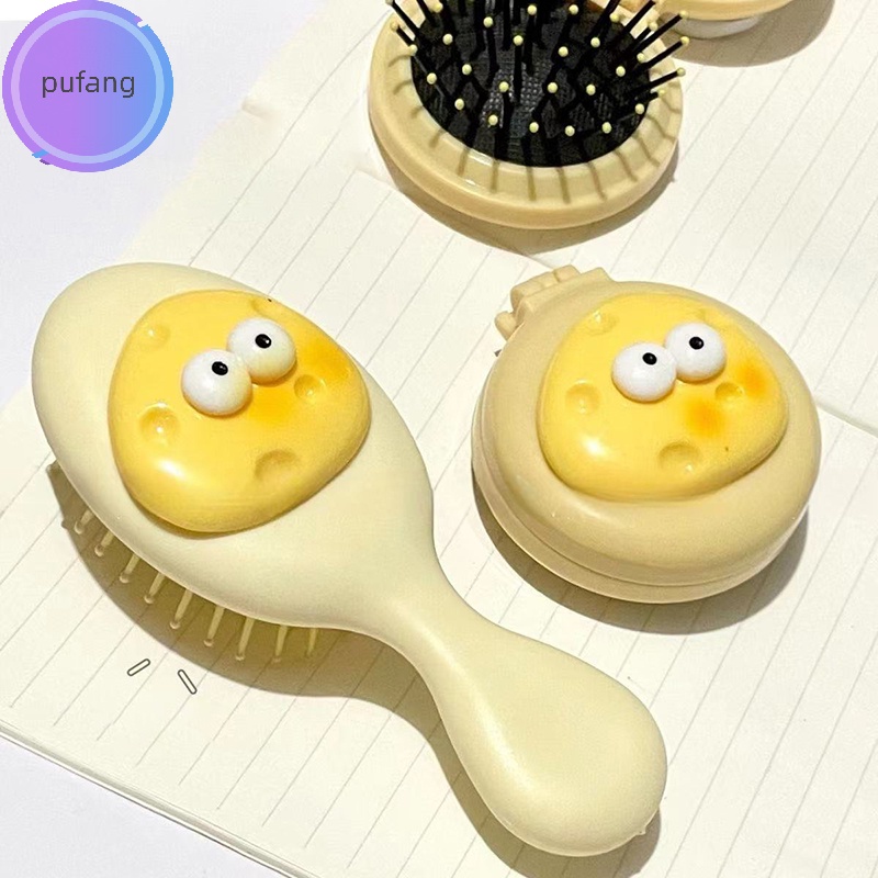Lược Chải Tóc Túi Khí Mát Xa Da Đầu mini Hình Phô Mai Dễ Thương