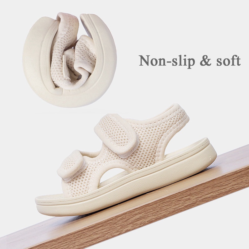 AYUER Xăng đan Vải Thoáng Khí Thời Trang Đi Biển Phong Cách Hàn Quốc Dành Cho Bé Trai Và Bé Gái