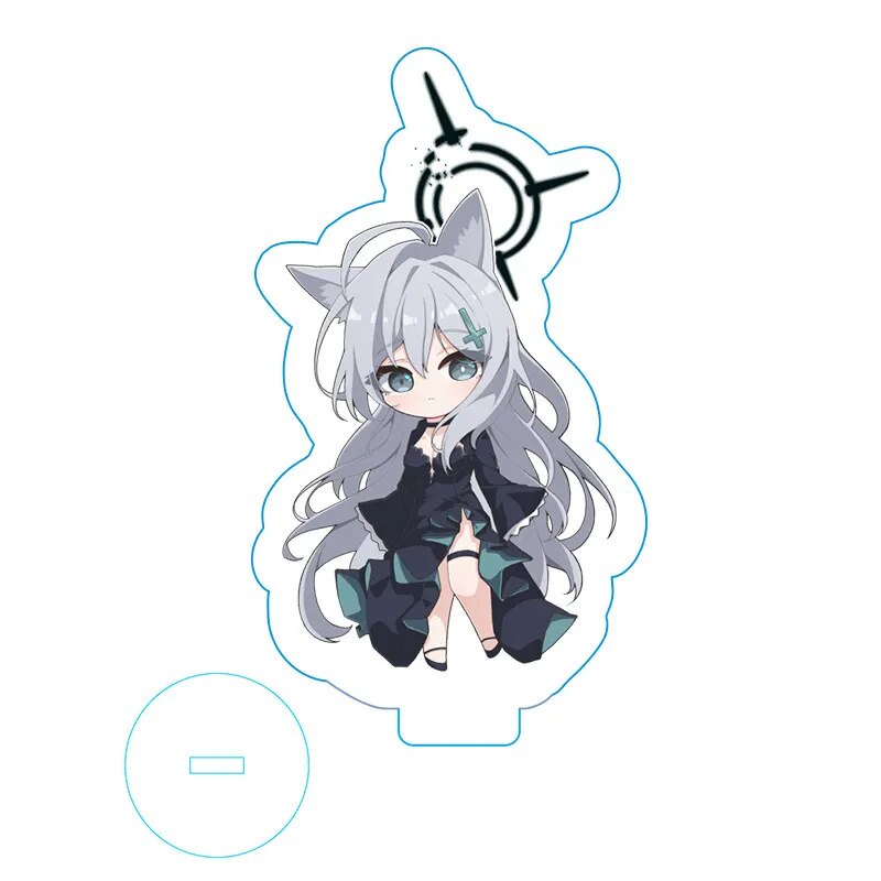 Mô hình Standee Anime Blue Archive trò chơi điện tử nhập vai chibi cute Phụ kiện trang trí để bàn góc học tập