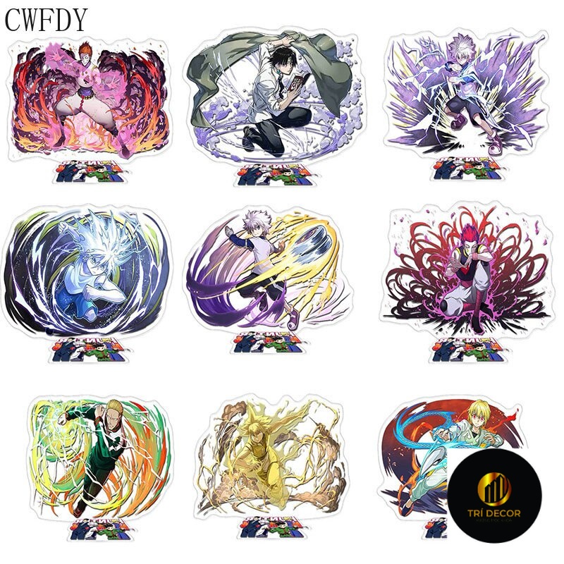 Mô hình Standee Anime Hunter X Hunter Acrylic Stand Model Hisoka Killua Gon Freecss Desk Decor Plate Action Figure 15cm
