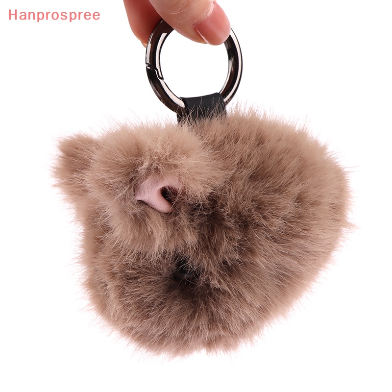 Móc Khóa Hình Thỏ Con Lông Chồn Giả mini Dễ Thương Dùng Trang Trí Sách / Túi Xách / Quà Tặng Sinh Nhật Cho Bạn Gái
