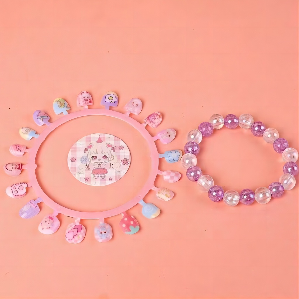 Mới Bộ Miếng Dán Trang Trí Móng Tay Họa Tiết Hoạt Hình Dễ Thương yl171