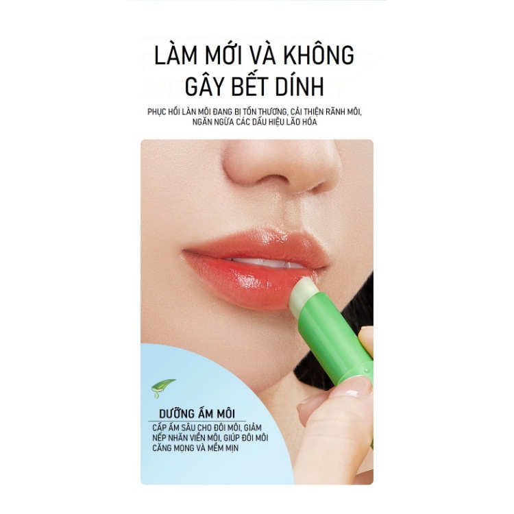 Son Dưỡng Môi Lip balm SADOER ALOE VERA, Giúp Chăm Sóc Đôi Môi Mềm, Căng Mọng Và Đàn Hồi Lyyoga S14