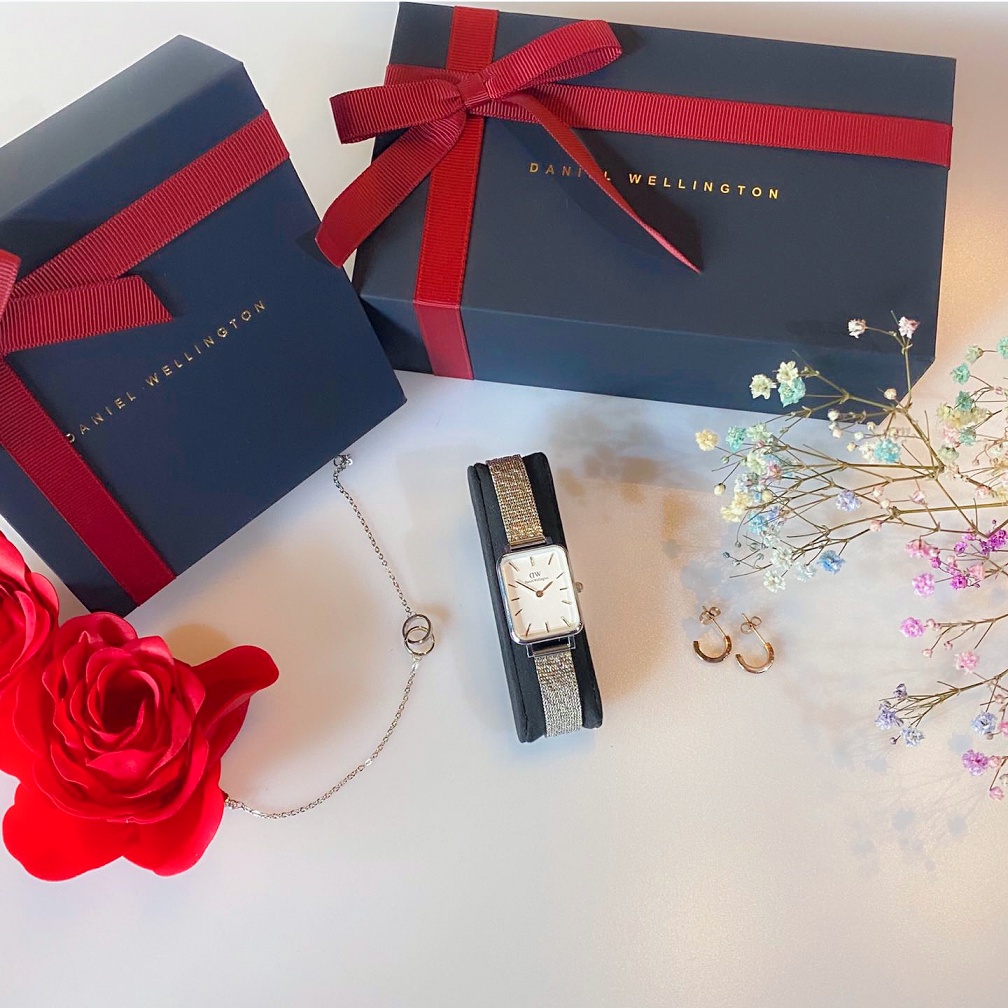 Đồng Hồ Nữ Daniel Welington Nữ QUADR.O PRESSED Dây Mesh 20x26mm - Danielwatchstore.