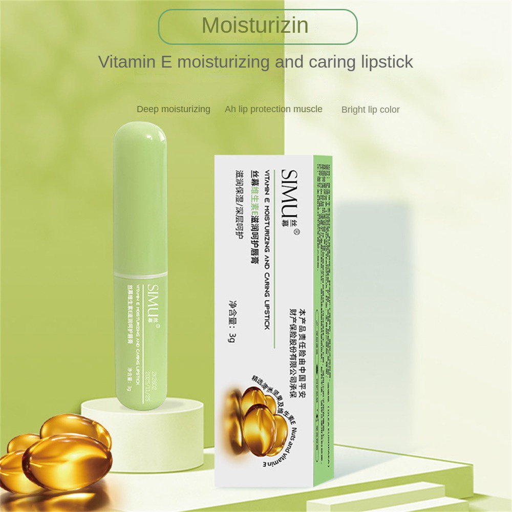 Son Dưỡng Môi Silk Vaseline Dưỡng Ẩm Vitamin E Dưỡng Ẩm Chống Khô Son Môi Dâu Tây JULYSTAR