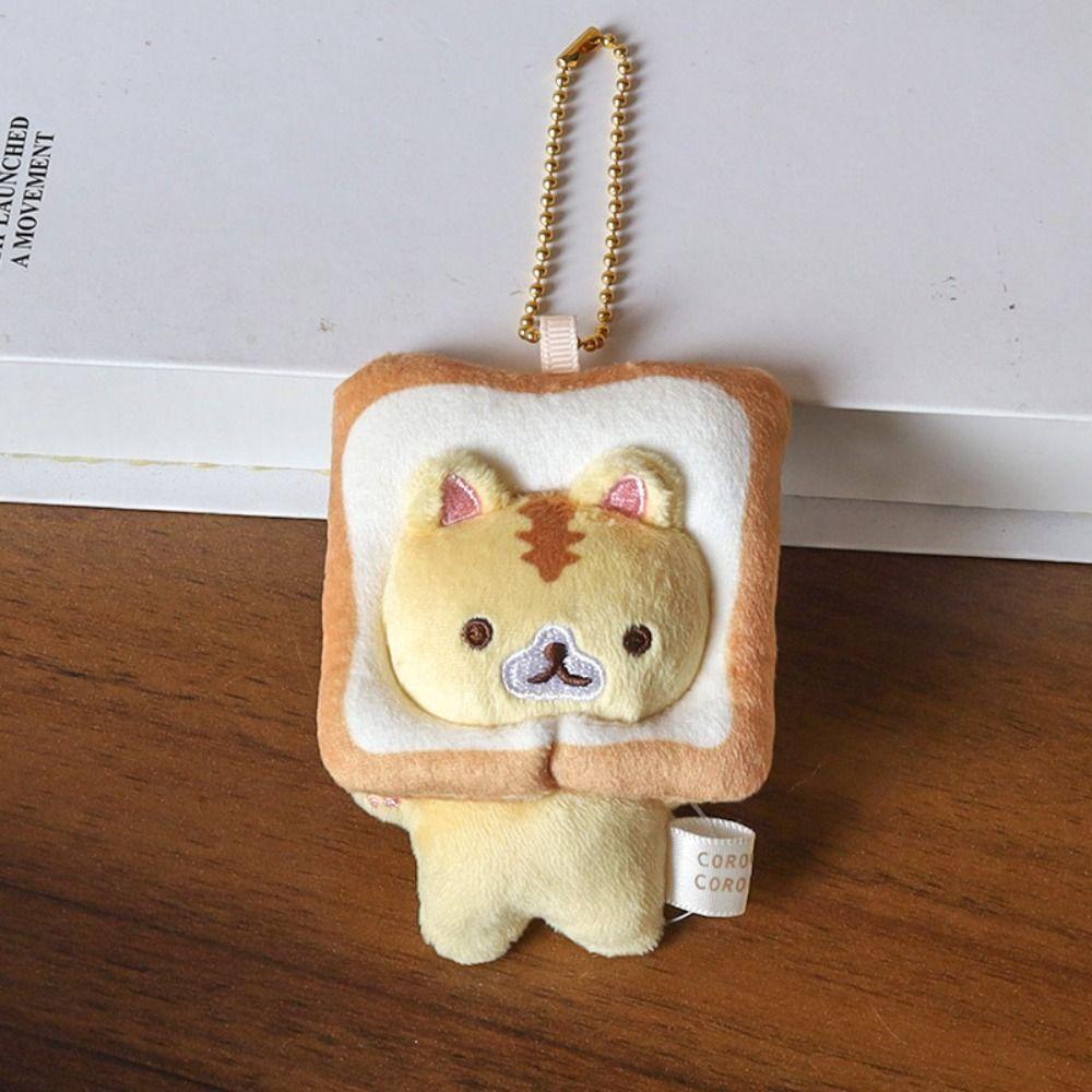 Mmluck Mask Móc Khóa Mèo Nhồi Bông Mềm Mại Đáng Yêu Treo Túi Xách rilakkuma
