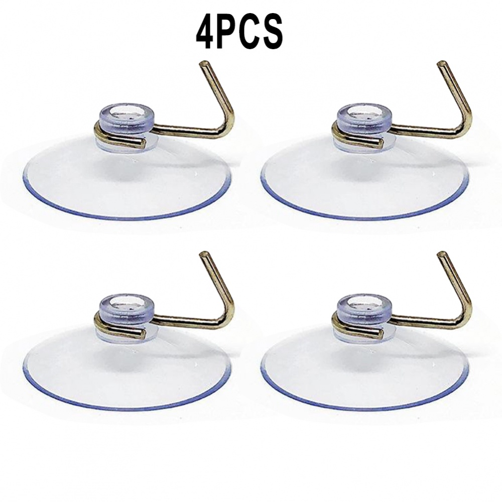 Hook 4PCS Diameter 3cm Single Load 300g Suction Cup Round Strong Suction