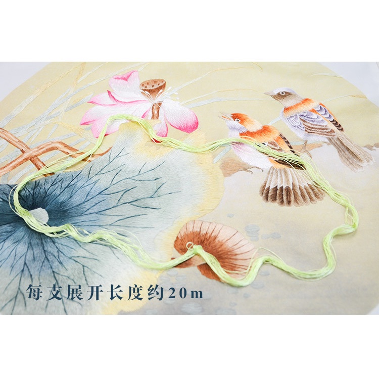 Bộ 4 Cuộn Chỉ Lụa Thêu Dâu Tằm Nhiều Màu