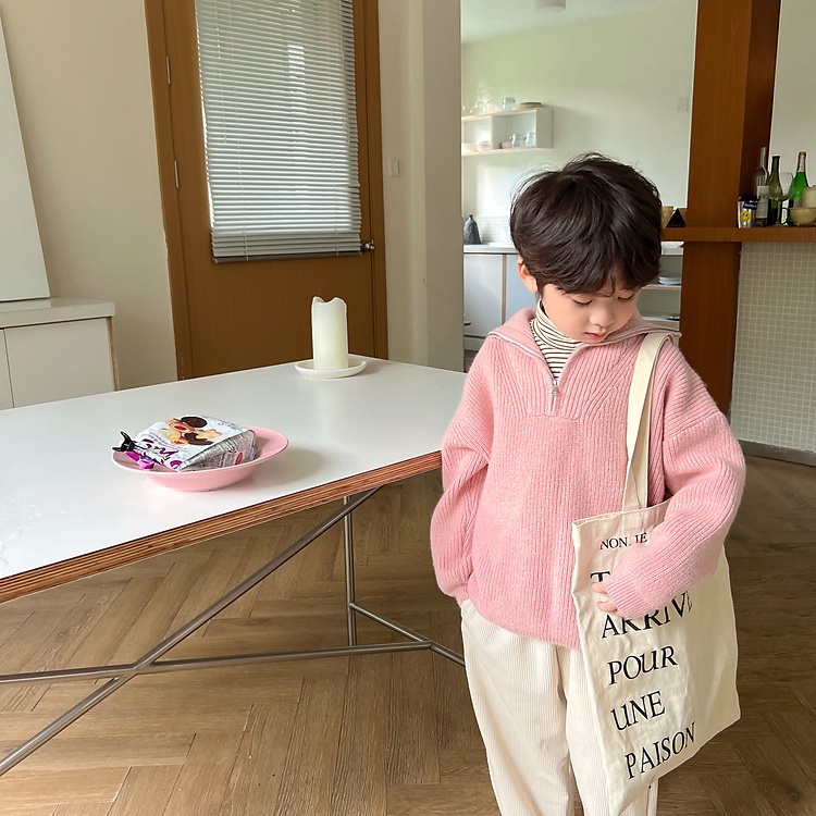 Áo Sweater Thu Đông Phong Cách Hàn Quốc Hợp Thời Trang Cho Bé Trai