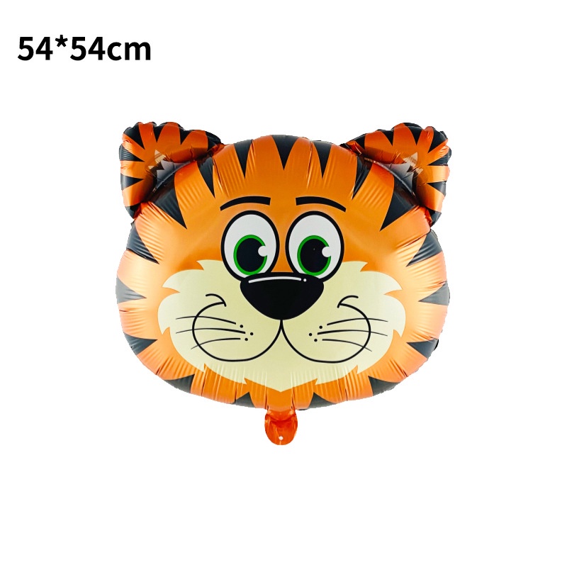 Bóng Bay Màng Nhôm 30x37cm Hình Đầu Động Vật