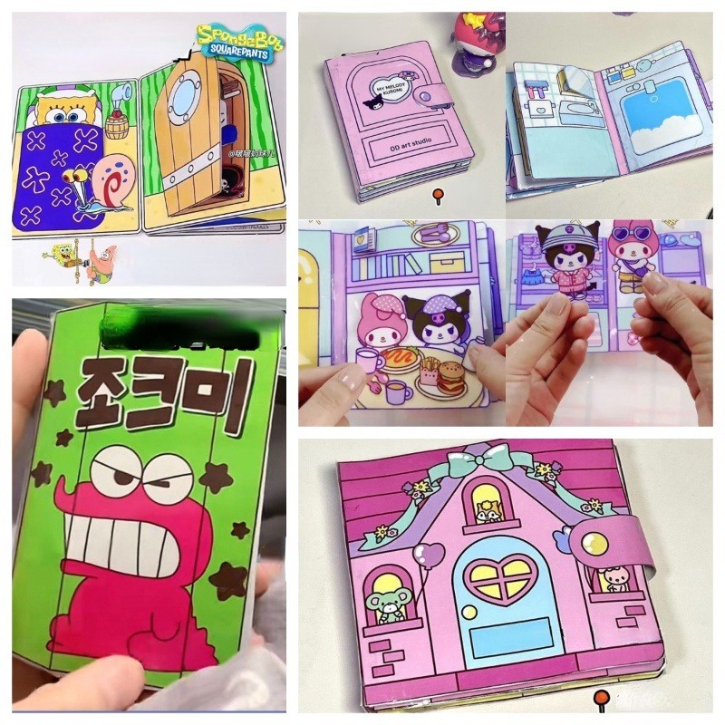 Sách Hoạt Hình kuromi melody Dễ Thương Cho Bé diy