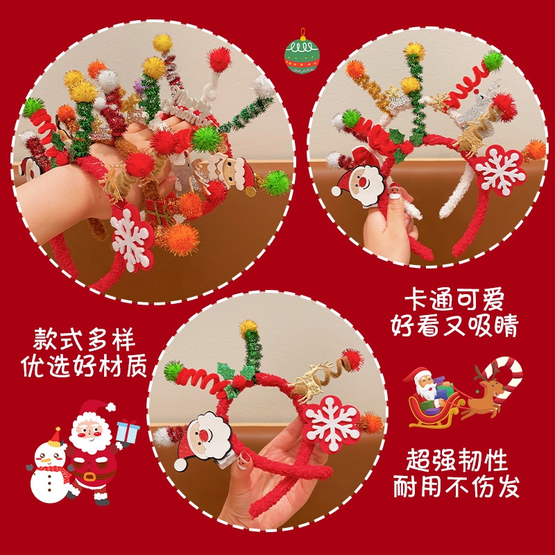 Băng Đô Cài Tóc Hình Bông Tuyết Phát Sáng Dành Cho Trẻ Em