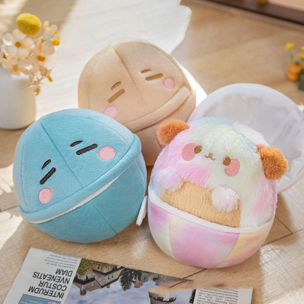 Mmluck dog Đồ Chơi Nhồi Bông Mềm Mại Hình Chú Chó Trứng Dễ Thương