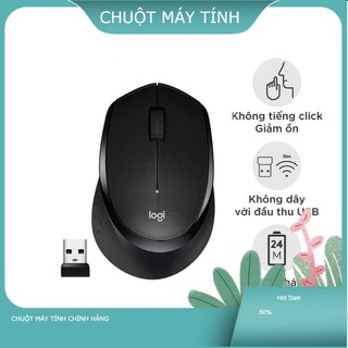 Chuột không dây logitech m330 silent plus giảm ồn 90% - usb 2.4ghz, pin 2 năm