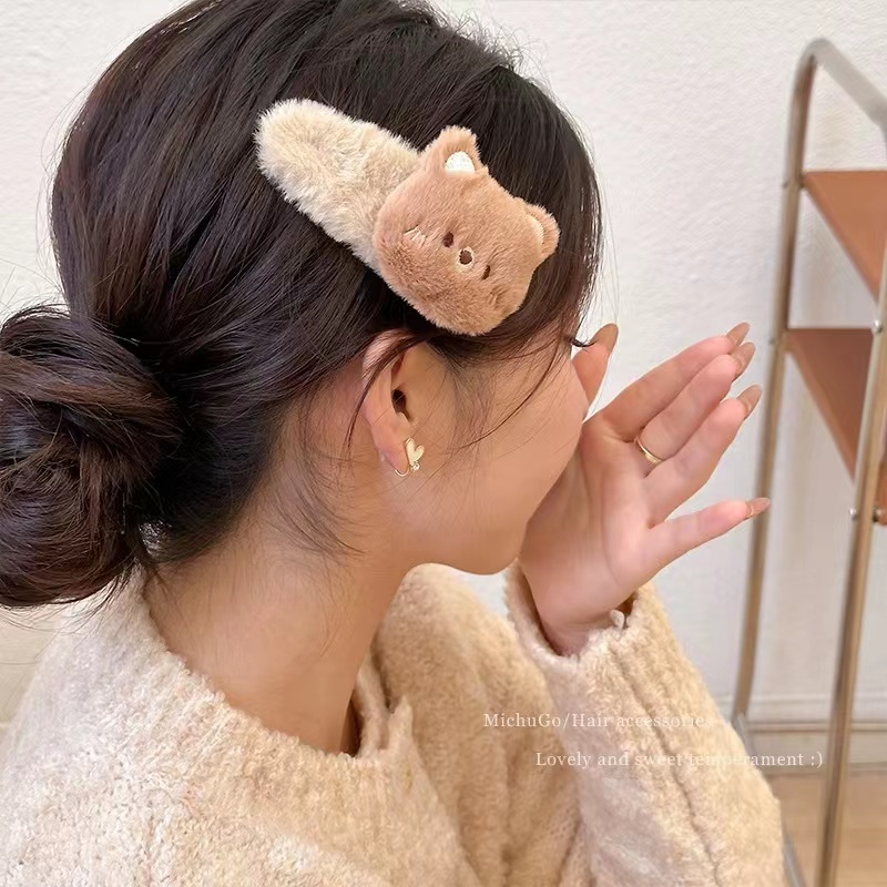 Kẹp Tóc Hình Gấu Trúc Dễ Thương Phong Cách Hàn Quốc
