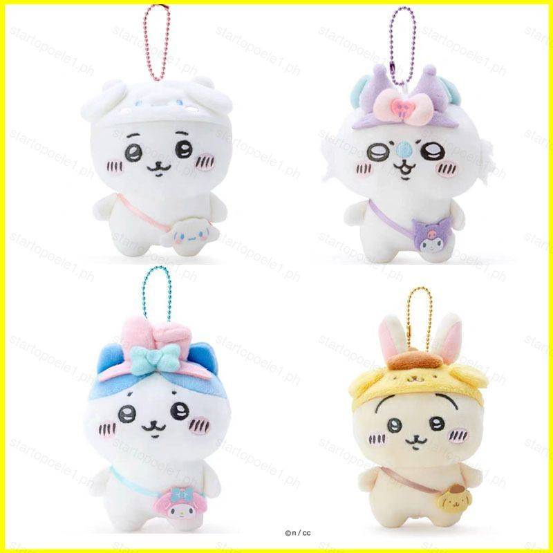 Yyds sanrio x chiikawa Móc Khóa Búp Bê Nhồi Bông kuromi melody cinnamoroll Nhồi Bông Làm Quà Tặng Cho Bé Gái