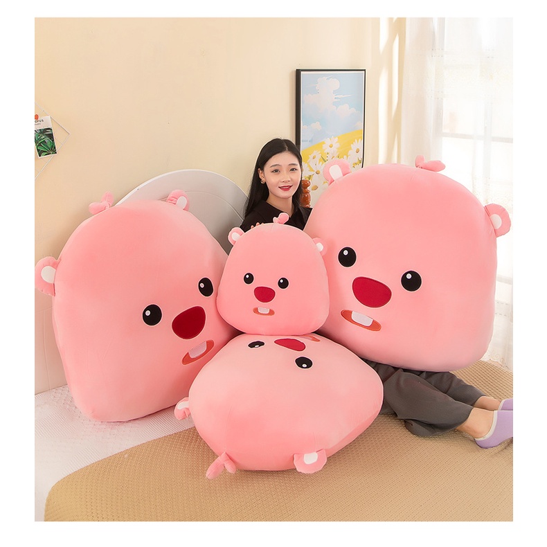 Gối Ôm Dạng Nhấn Hình Hoạt Hình Dễ Thương Cho Cặp Đôi