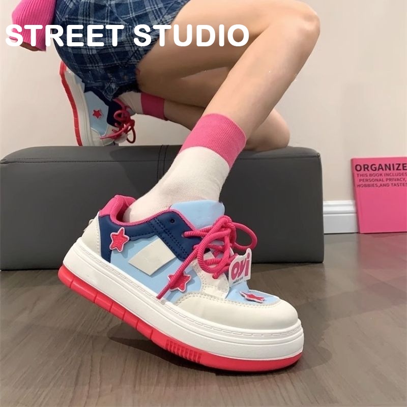STREET STUDIO giày thể thao nữ giày sneaker nữ Thoáng Khí 2023 hot trend Phong cách Thể thao và thời trang Điệu đà Nổi bật FYD23A0OE6 42Z231020