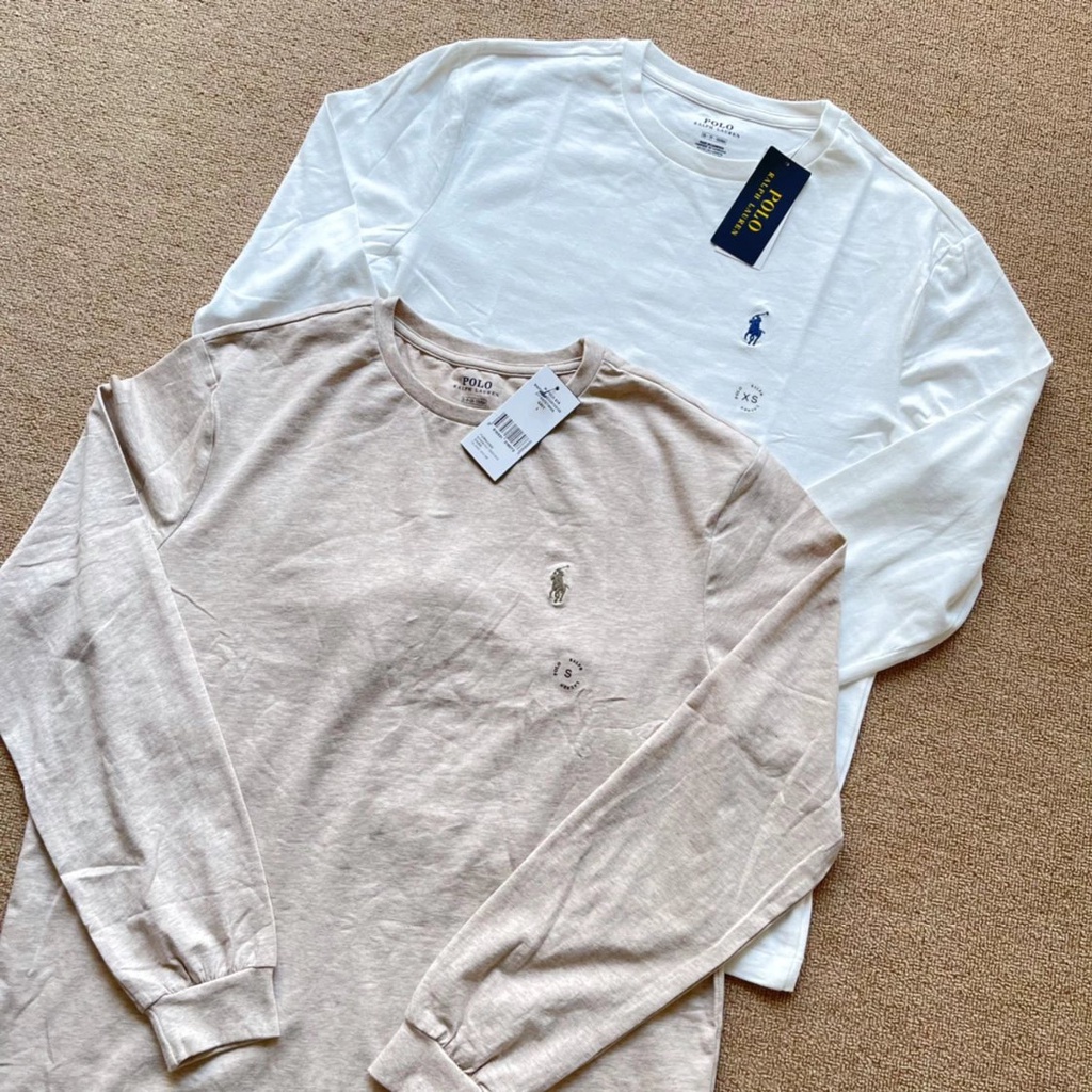 KFGL RALPH LAUREN   Cotton Embroidered logo Design Long Sleeve Tshirt