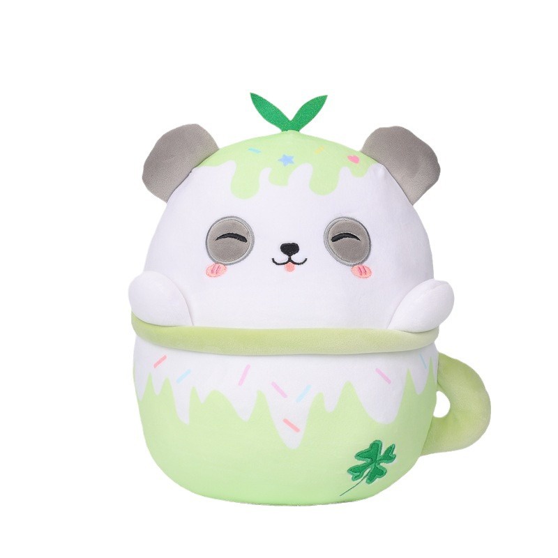 Thú Nhồi Bông Hình Mèo / axolotl / corgi / Trà Sữa / Gấu Trúc Hoạt Hình Đáng Yêu Cho Bé