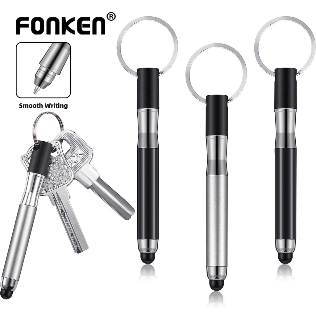 Fendi Bút Bi mini 3 Trong 1 Đa Năng Tiện Dụng Kèm Móc Khóa