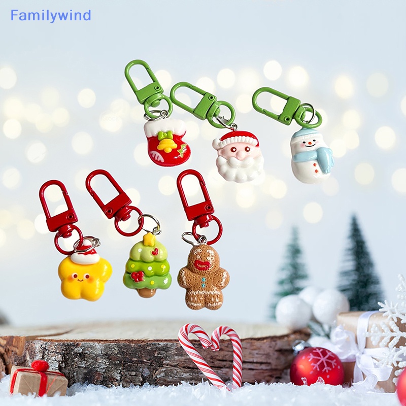 Gia Đìnhwind > Móc Khóa Búp Bê Hoạt Hình Ông Già Noel Bánh Gừng Giáng Sinh Dễ Thương Trang Trí Túi Xách