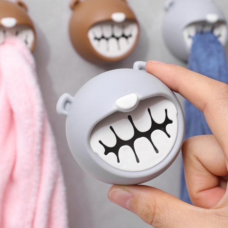 Chất Lượng Cao Giá Kẹp Khăn / Giá Treo Khăn Lau Chén Dĩa / Móc Treo Khăn Tắm Hình Gấu Hoạt Hình Vui Nhộn Tiện Lợi Dành Cho Nhà Bếp / Phòng Tắm