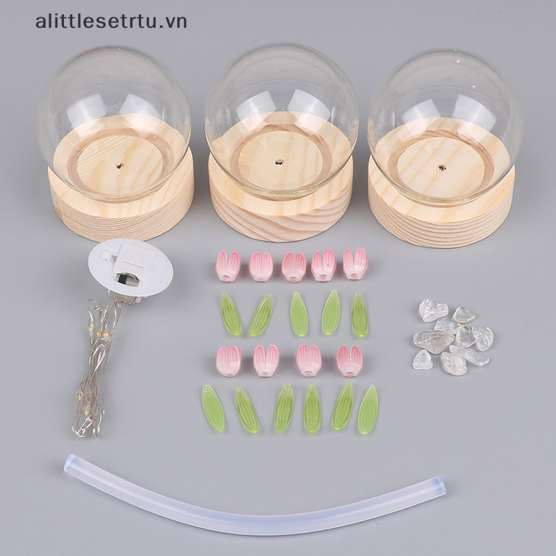 Alittlesetrtu Đèn Ngủ diy Hình Hoa tulip Sáng Tạo Dùng Làm Quà Tặng vn