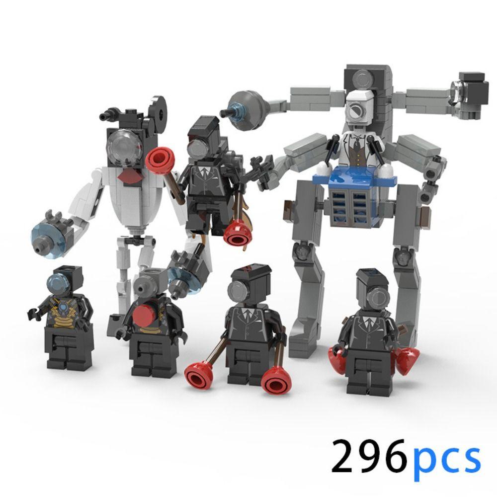 Mmluck Bộ Đồ Chơi Lắp Ráp Mô Hình Máy Ảnh Người Đàn Ông titan tv Người Đàn Ông Trượt Tuyết diy Bằng Nhựa Có Thể Tháo Rời Trang Trí Bàn Làm Việc