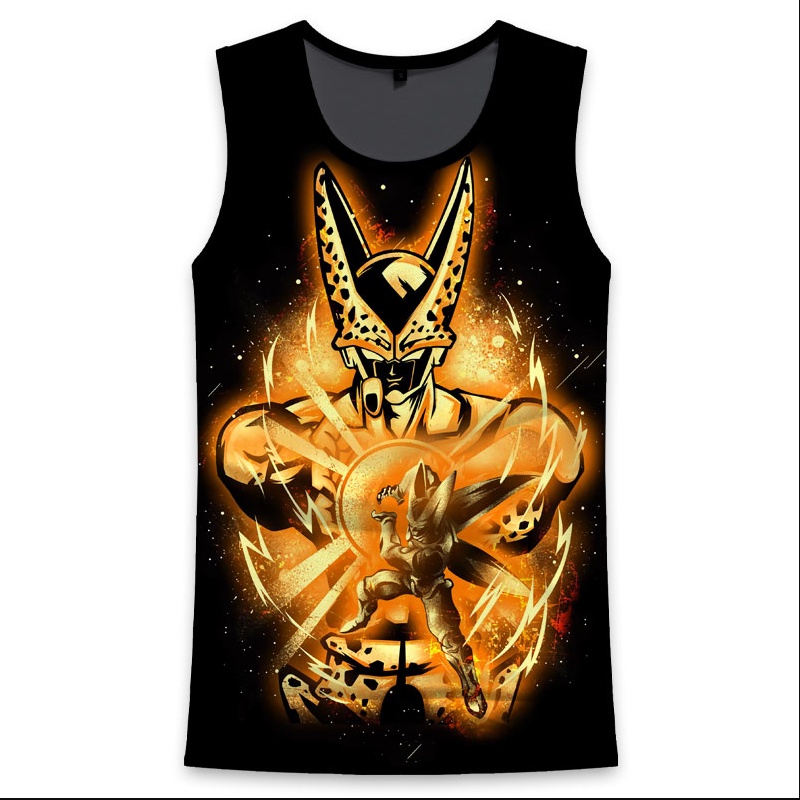 Áo Thun Ba Lỗ In Hoạt Hình dragon ball Thời Trang Mùa Hè Trẻ Trung Cho Nam