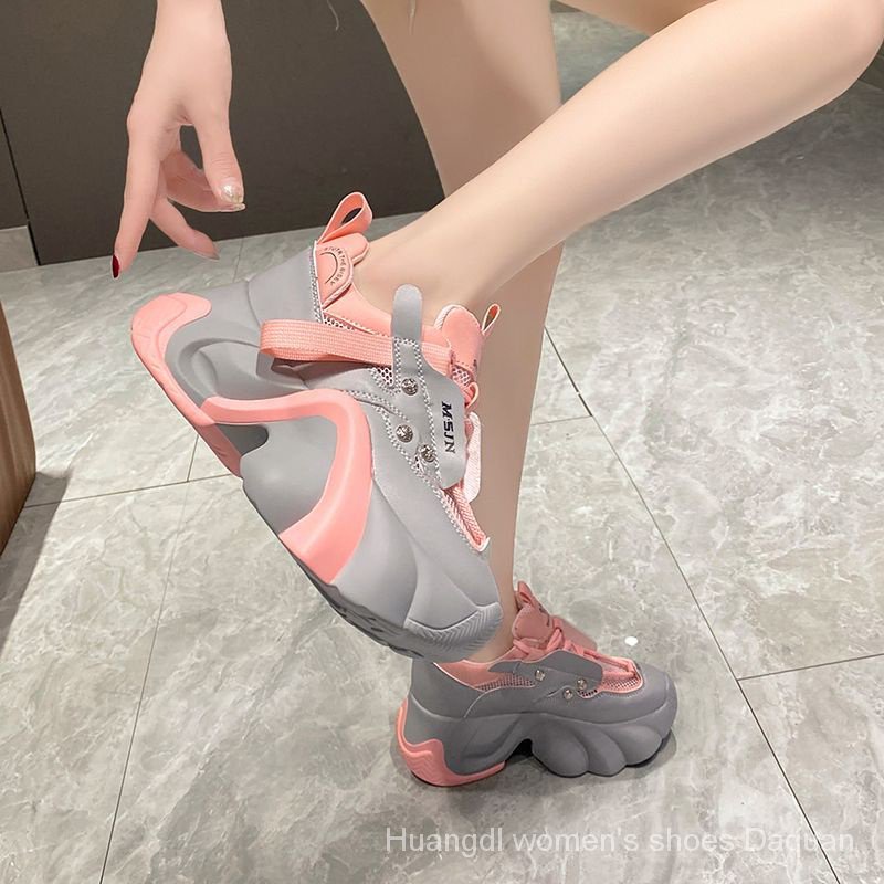 Giày Sneaker Đế Dày 7.5cm Cho Nữ