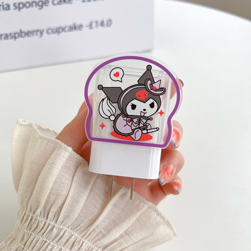 Vỏ Bảo Vệ Hộp Sạc Nhanh Bằng tpu Hình Bánh Mì Cho iphone 15 14 13 12 fast charger 18w 20w