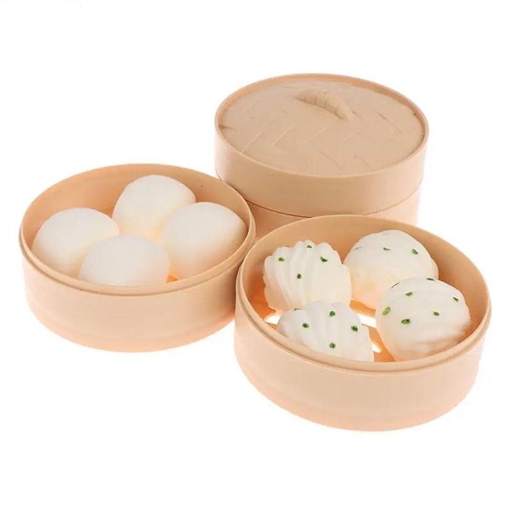 Mmluck Đồ Chơi Mô Phỏng Bánh Bao Hấp Thiết Kế Cảm Biến Giảm Căng Thẳng Thoải Mái Làm Quà Sinh Nhật Cho Trẻ Em